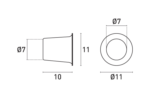Ilhoses para suporte / patilha 520A